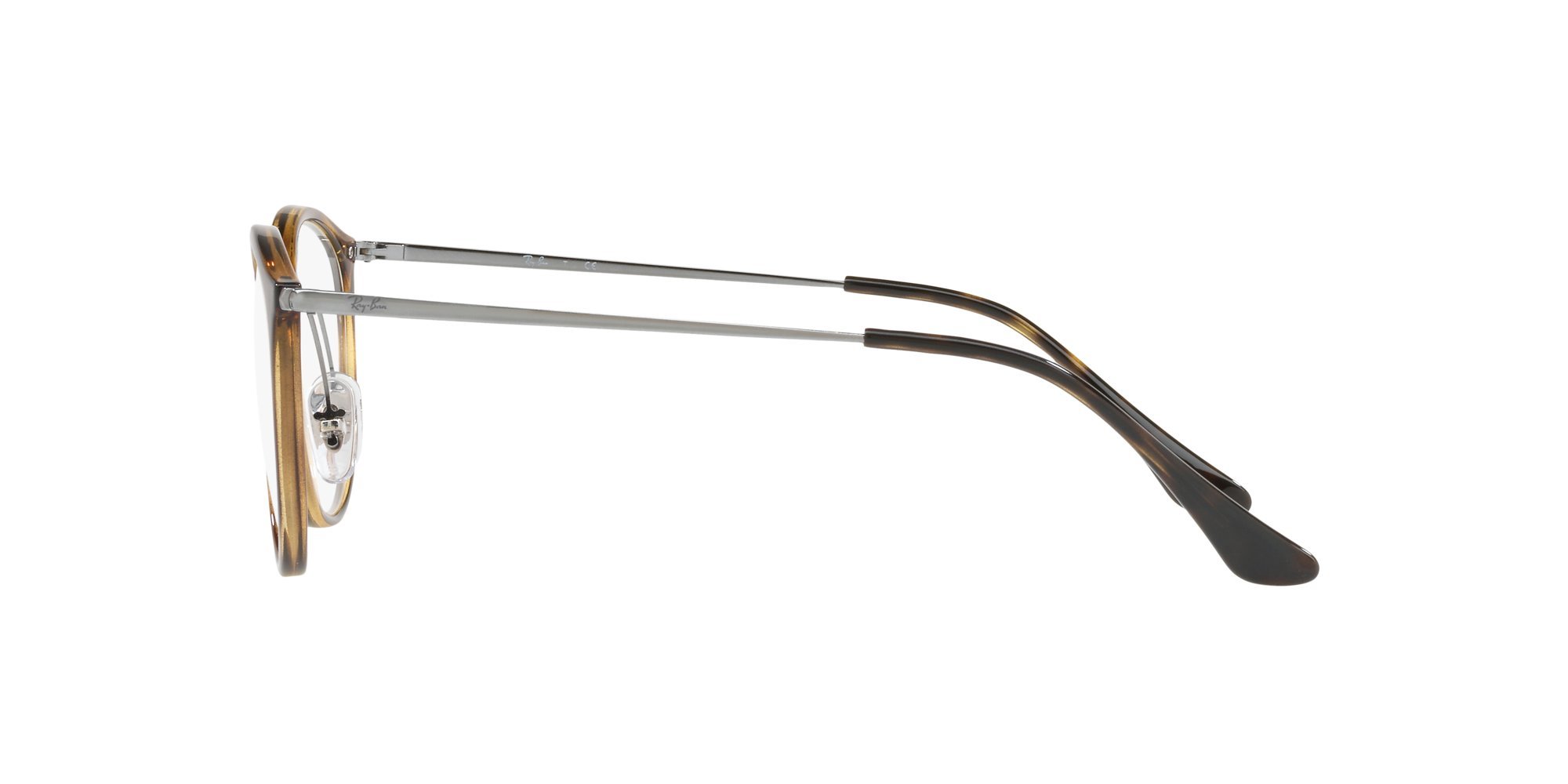 Ray-Ban Rx7140 kwadratowe oprawki do okularów korekcyjnych, Brązowy (Havana), 49