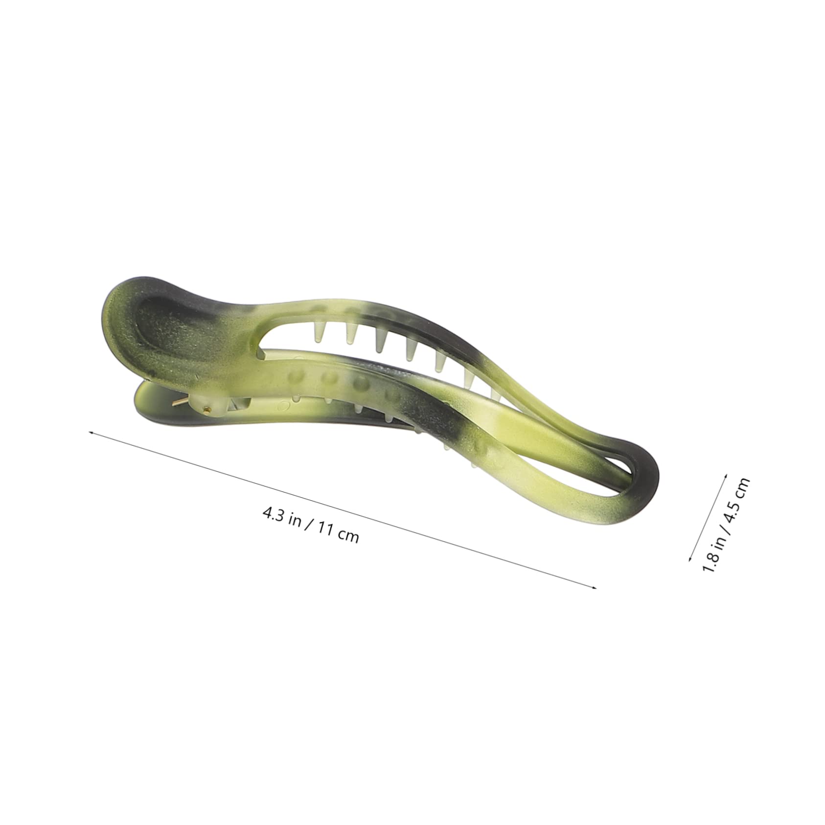 25 Piezas Pinza De Pelo De Cocodrilo Pinzas De Pelo De Cocodrilo Clips De Garra Plana Agarre Sin Deslizamiento Clip De Mandíbula De Las Mujeres Moda Acrílico