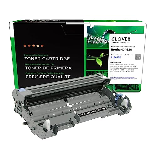 Clover Remanufactured Drum Unit Replacement for Brother DR620 | Black