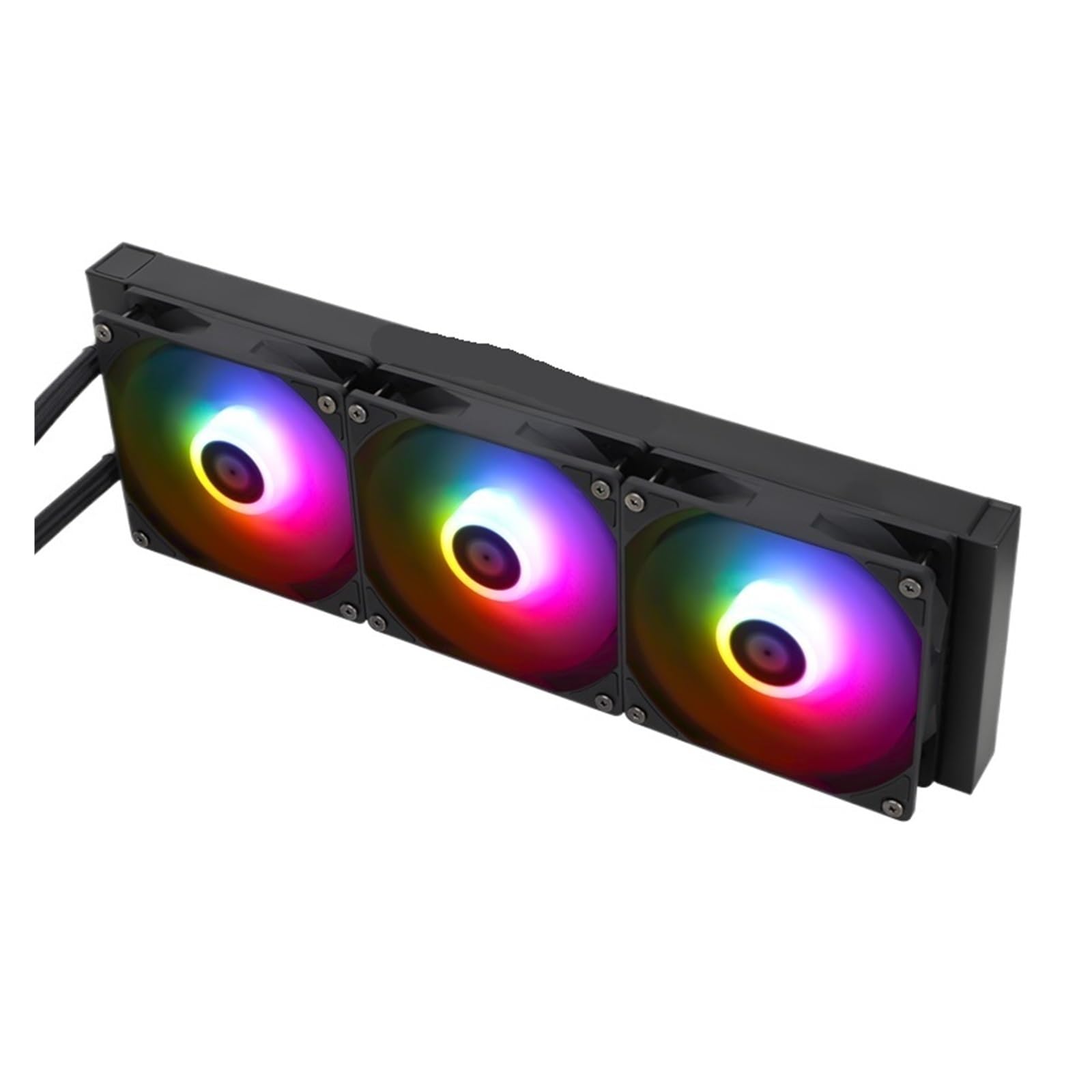 JJKKOZVQF 1PCS 360 White CPU Liquid Cooler 5V 3PIN CPU Fan Integrated Water Cooling Radiator 1700 115x AM5(B1ack)