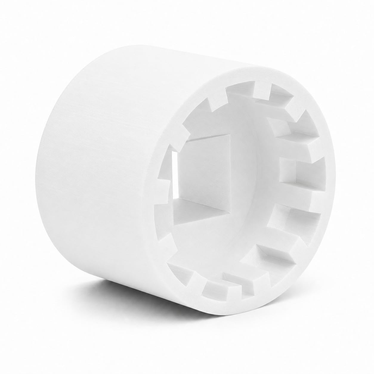 Splash N Color White Splashncolor Spanner Wrench Socket For Sr Suntour Suspension Forks – Large Size Tool Attachment | Professional Bike Service Socket | Friction-Fit Cylindrical Component Interface