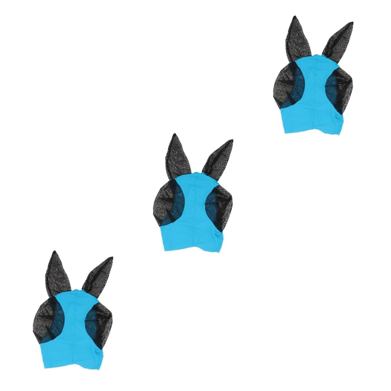 VANZACK 3 Pz Maschera per Mosche Cavalline Maschera Antimosche Mosca Cavallina Maschera da Cavallo Portatile Maschera per Il Viso del Cavallo Maglia Testa di Cavallo Rete