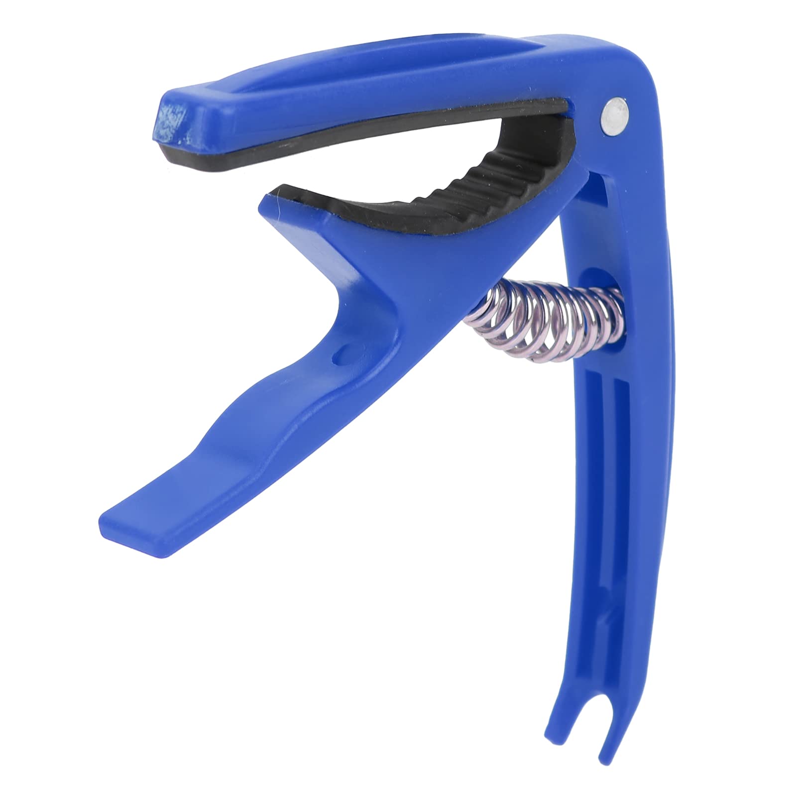 Clamping Capo Guitar Capo, ABS Shell Clamp with Spring for Acoustic and Electric Guitars, with Silicone Protective Pad (White) (Red) (Light Pink) (Mysterious Blue)