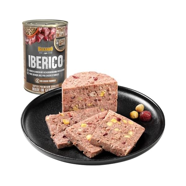 Belcando Super Premium Dose [Iberico mit Kichererbsen & Preiselbeeren] | Nassfutter für Hunde | Feuchtfutter Dose | Alleinfutter für Hunde Aller Rassen – Bild 5