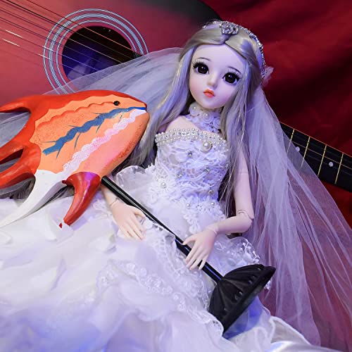 Eva Bjd 1/3 Bjd Doll Ball Mechanical Jointed Doll 24In Princess Sd Doll With Makeup + Full Accessories (Tiffany) #TOP4