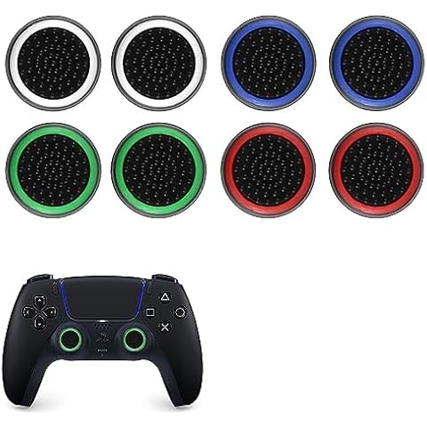 8 Pcs Silicone Thumb Grips for PS5 & PS4 Cover