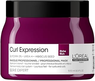 L'Oréal Professionnel Máscara de Tratamento Curl Expression Rich | Para Cabelos Cacheados e Crespos | Proporciona Hidratação Intensa e Definição de Cachos | Com Glicerina | 500g