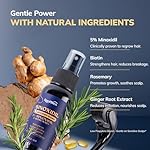 5% Minoxidil Kit for Men and Women with 0.25 mm Derma Roller – Beard Growth Kit & Hair Regrowth Spray – Targets Thinning Hairlines, Crowns & Patchy Beards – 60 mL - Image 4