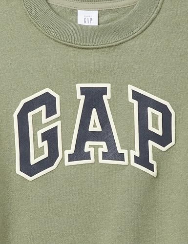 Image of GAP Boys' Oversized Crewneck Logo Sweatshirt