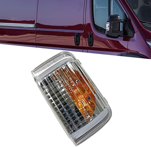 KYYET Wing Rearview Mirror Turn Signal Indicator Blinker Light Compatible with 2006-2019 Citroen Jumper Relay, Peugeot Boxer, Fiat Ducato(Right)