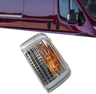 KYYET Wing Rearview Mirror Turn Signal Indicator Blinker Light Compatible with 2006-2019 Citroen Jumper Relay, Peugeot Boxer, Fiat Ducato(Right)