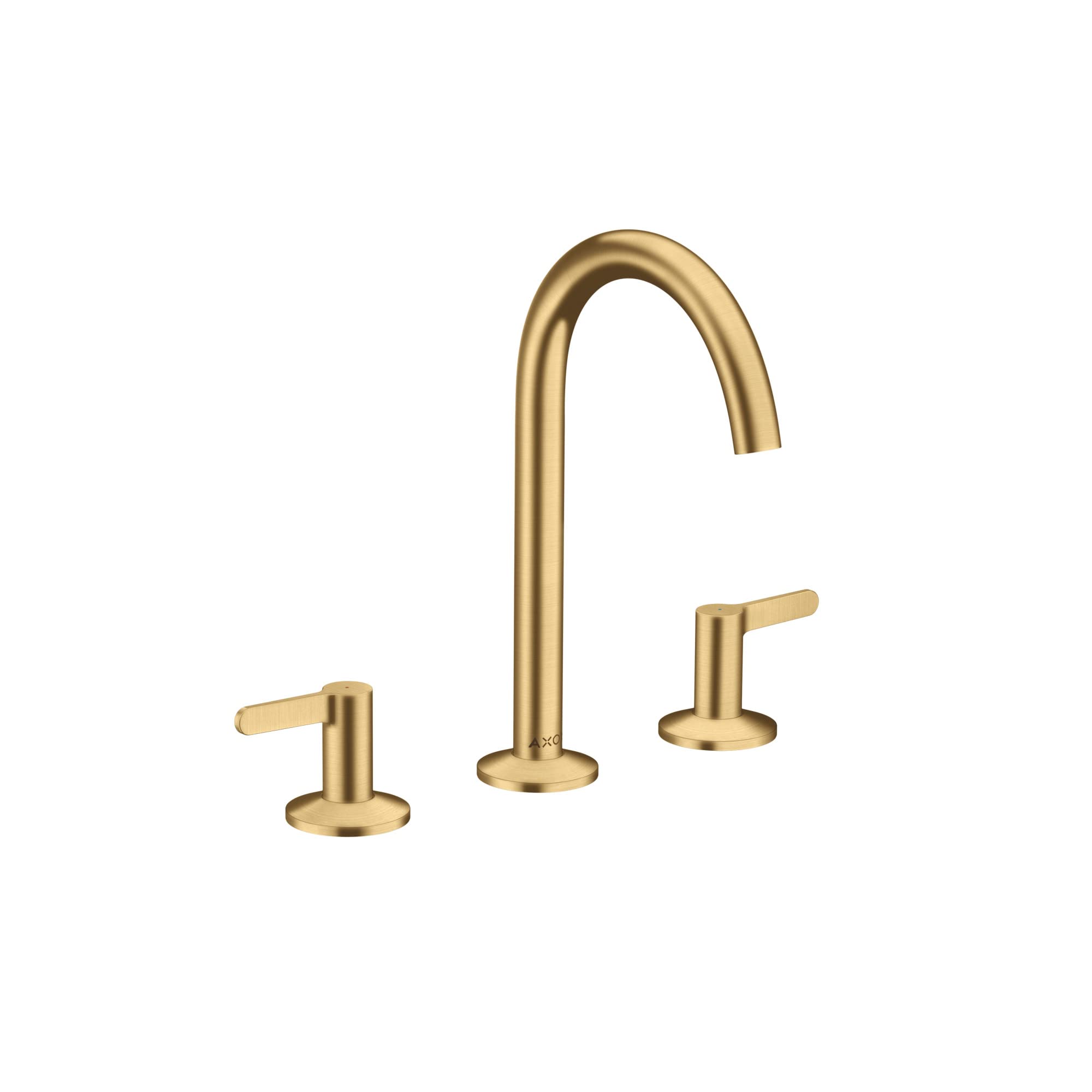 AXOR ONE Modern 2-Handle 3-Hole 10-inch Tall Bathroom Sink Faucet in Brushed Gold Optic 48050251