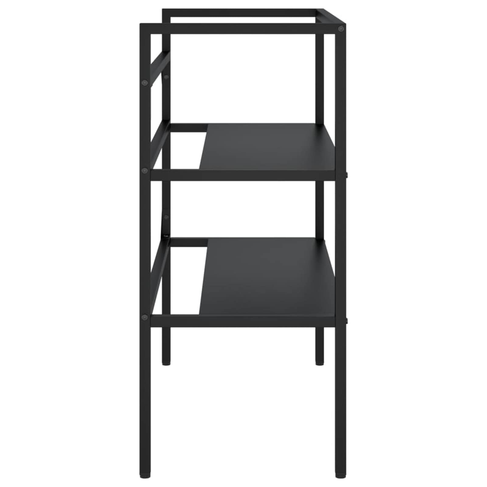 Telaio per lavabo da bagno nero 79 x 38 x 83 cm, in ferro, per lavabo da bagno, lavabo per lavaggio a mano, design moderno lucido, lavabo per bagno