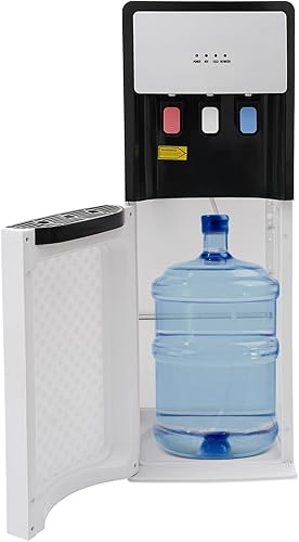 Miniatura 1 de Dispensador de enfriador de agua de carga inferior, dispensador de enfriador de agua fría y caliente, para uso doméstico, oficina, blanco