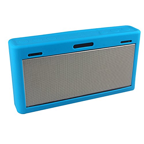 LuckyNV Protective Case Soft Silicone Shockproof Waterproof Protective Sleeve for Bose SoundLink 3 Bluetooth Speaker (Blue)