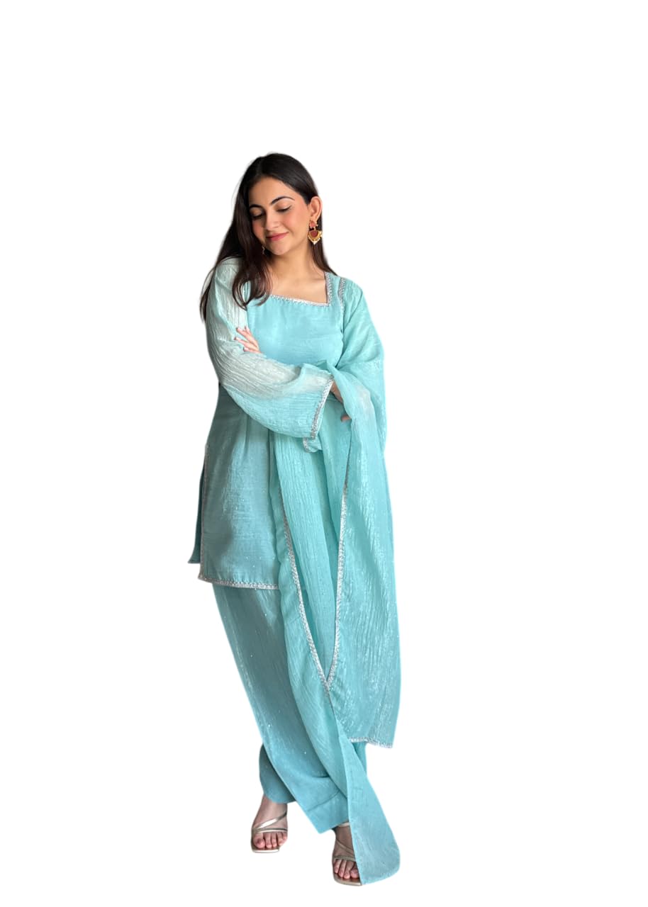lv's trendz Eid Special Crunchy Silk Farshi Salwar Suit Set with Siroski Work and Fancy Lace Dupatta for Women-picture-10