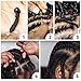 Pre-Twisted Passion Twist Crochet Hair for Black Women Passion Twist Hair Pre Looped Bohemian Braids 6 Inch 8 Packs Ombre Black to Brown Short Bob Curly Crochet Braiding Hair Extensions(6