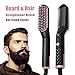 Produktbild Bartglätter,Haarglätter Bürste für Frauen und Männer-Premium-Anti-Scald Mens Electric Ionic beheizt Bart Haarglättung bürste Multifunktions-Haarstyler mit LED-Temperaturanzeige (Black+Gold)