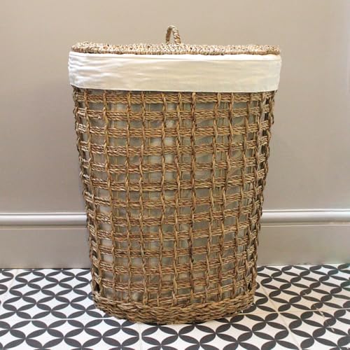 Natural Seagrass Laundry Basket - Large - Image 2