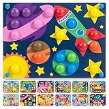 Nene Toys Großes Holz-Steckspiel ab 2 Jahren – Montessori Mosaik-Steckspiel mit 48 Knöpfen, 8 Farben & 12 Karten – Lernspielzeug für Kinder 2 3 4 Jahre – fördert Feinmotorik & Farberkennung