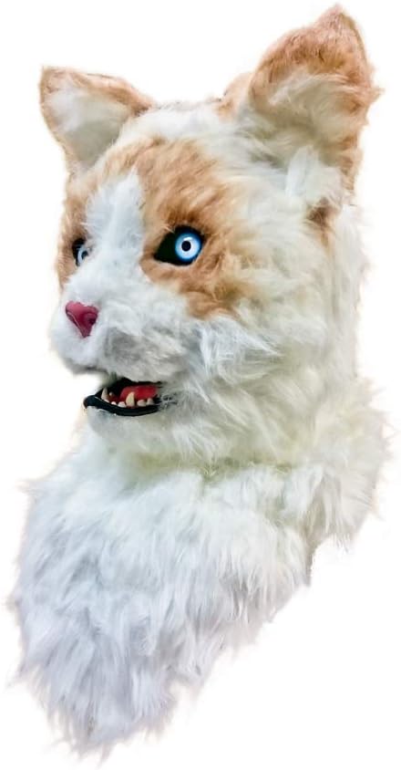 Amazon 口が連動しリアルに動く なりきりアニマルムービングマスク Cat キャット あなたも超ヒューマンな動物キャラに大変身 コスプレ 仮装 通販