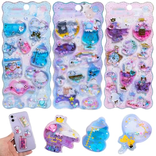 Amazon.co.jp: 水入りシール ウォーターシール ぷくぷく 3D 立体 PVC