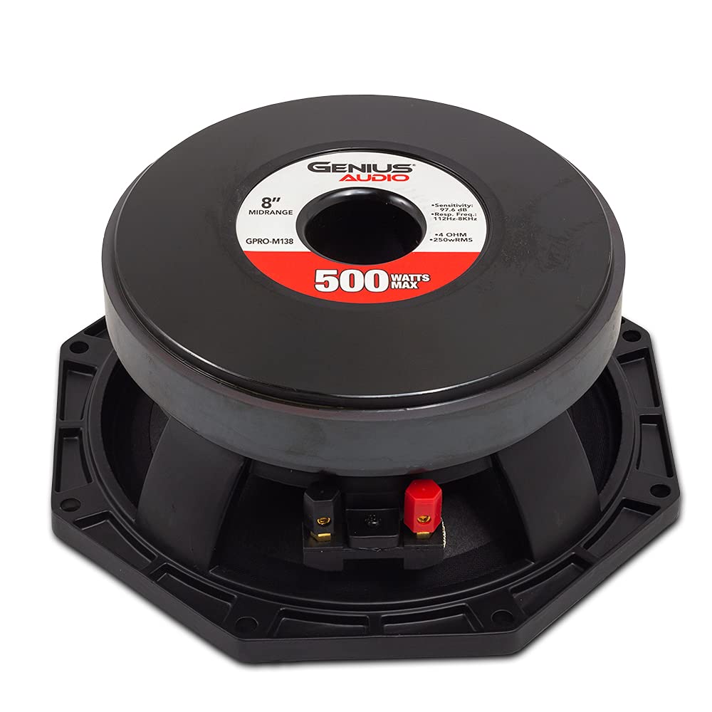 Genius Audio GPRO-M138 8 Inch Midrange Speaker 500 Watts Max - 250