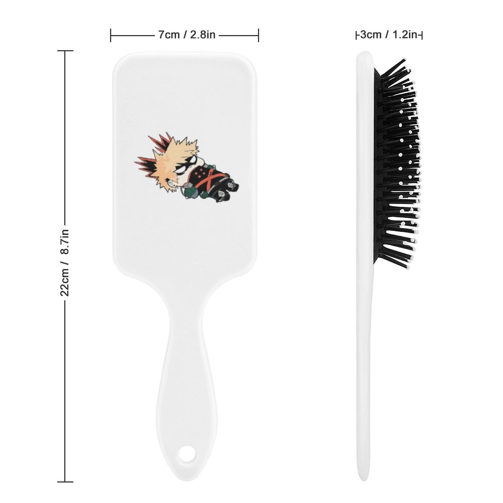 Amazon | ヒロアカ 爆豪勝己 パドルブラシ ヘアブラシ くし 絡まない