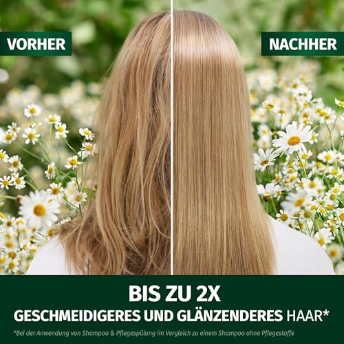 Herbal Essences Geschmeidig & Glänzend Shampoo mit Kamille 350ml. Von Stumpfem Haar zu Glänzendem Haar, Mit Kamillenextrakt, Vegan, Silikonfrei