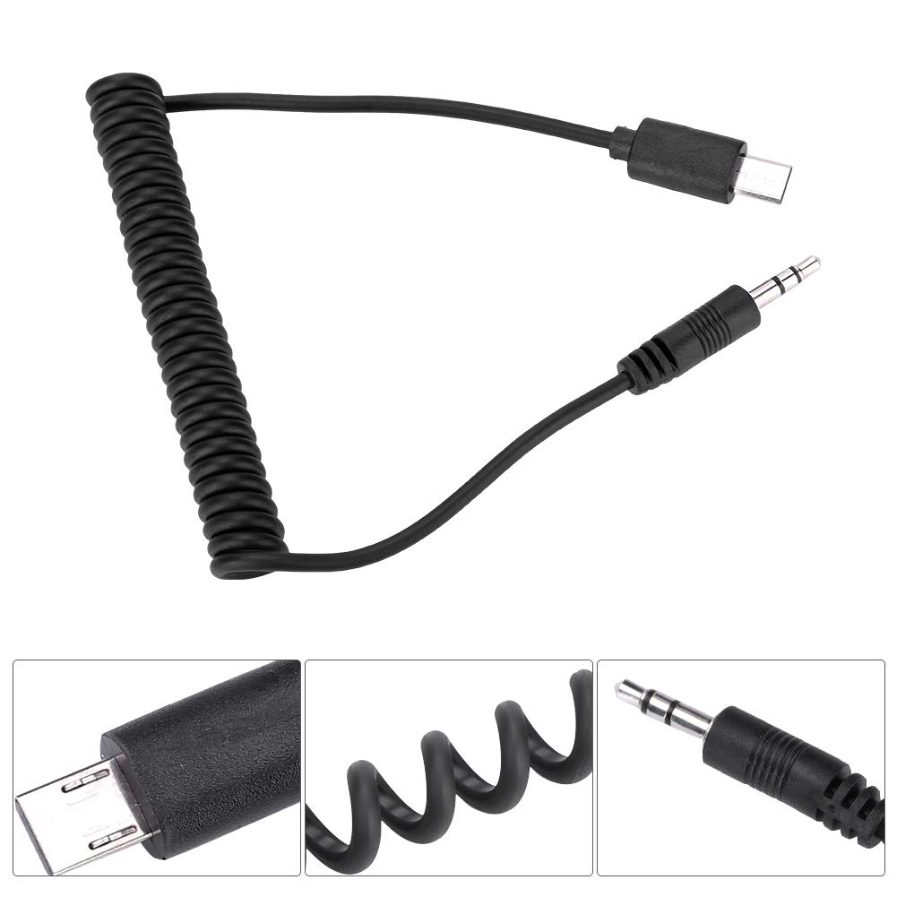 RM-VPR1 3,5 Mm/2,5 Mm Kabel Zwalniający Migawkę S2 do Aparatu, łączy Zdalny Wyzwalacz z Aparatem, do RX1/RX10/RX100/A7S/A7R/A7/A7II/A7III/A9/A58/77M2/99M2/A3500/A5000(3,5