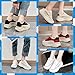 Women's Platform Sneakers Breathable Lace-Up Walking Shoes, Non-Slip Shock-Absorbing Casual Running Fashion Trainers (Black, Adult, Women, 8.5, Numeric, US Footwear Size System, Wide)