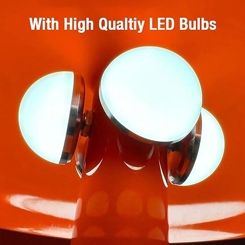 Miniatura 6 de Lámpara retro de hongo naranja para dormitorio, mesita de noche, lámpara de mesa moderna de mediados de siglo, decoración estética, lámpara de noche