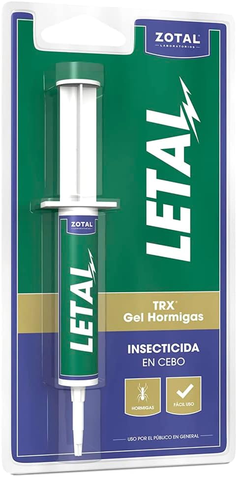 LETAL Gel Insecticida Hormigas - Eficaz Gel Antihormigas de Uso Doméstico de Zotal, Cebo Mata Hormigas - Elimina Colonias de Hormigas que se alimentan de Azúcares, Previniendo su Propagación