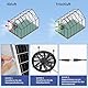 KWODE Solar Ventilator, 18W Solarpanel Ventilator Gewächshaus, mit DC Solar Lüfter Wasserdichter für kleine Hühnerställe, Schuppen, Haustierhäuser, Fensterauspuff, mit 3M Kabel und Halterung