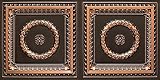 From Plain To Beautiful In Hours 210-24x48 Laurel Wreath PVC 2' x 4' Glue-up or Lay-in Ceiling Tile, Pack of 10, Antique Copper, 10 Piece