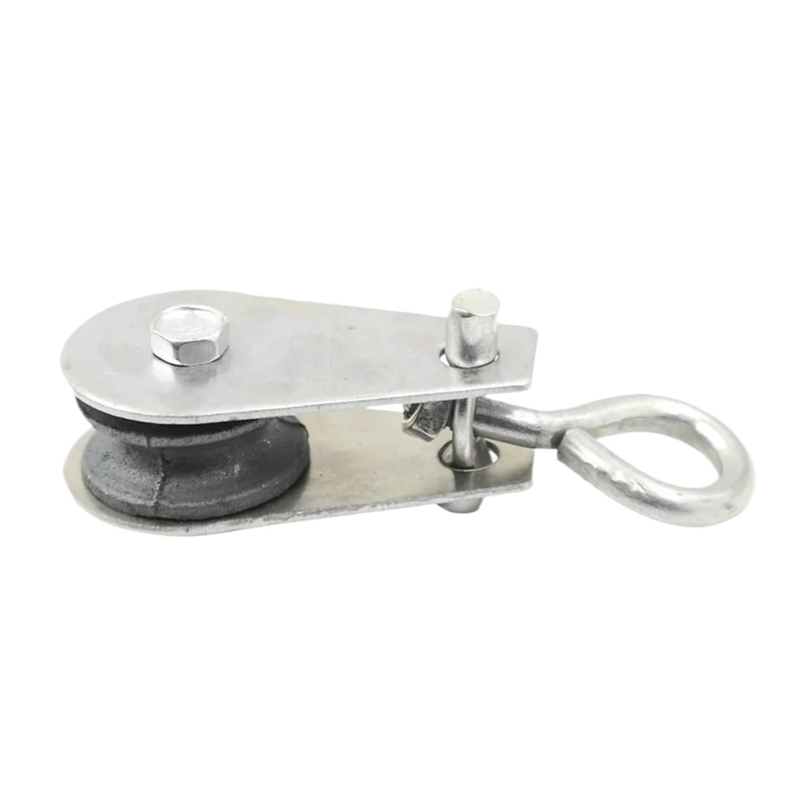 Einteilige 0,8 cm drehbare Riemenscheibe mit Rollenblock, 0,03 Tonnen Metallrad, robuste Hebeausrüstung für Rigging, Boot und industrielle Nutzung