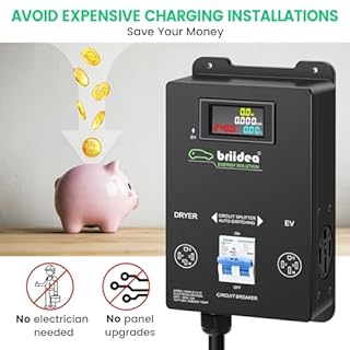 Briidea Automatic Power Switch for Dryer and EV, Fast Charge Your EV, NEMA 14-30P/14-30R/14-50R, 240V