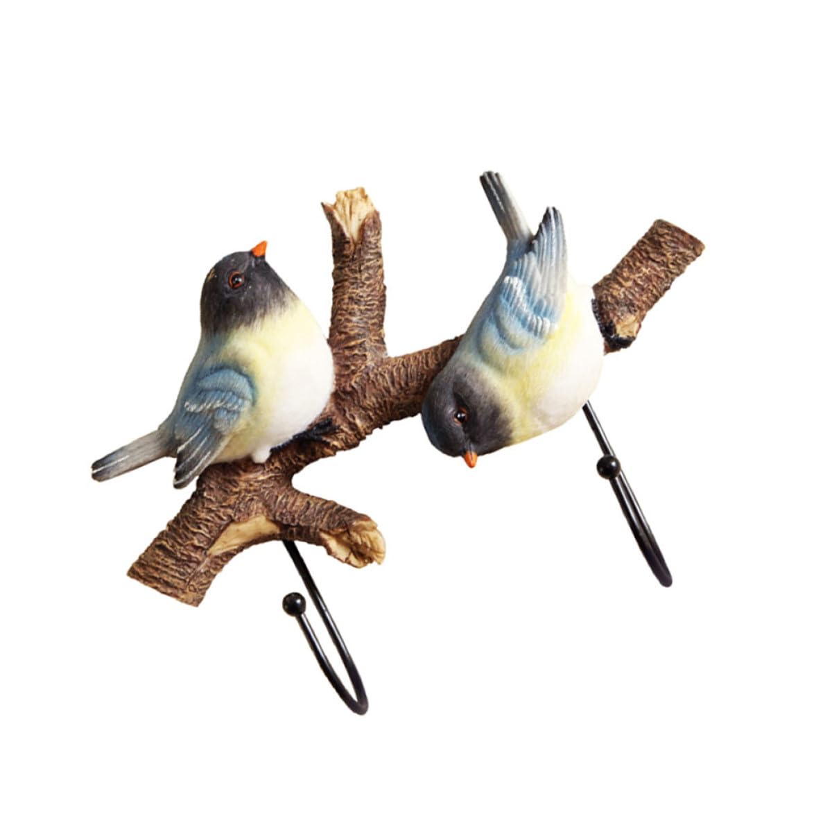 Crochet mural oiseau de style rustique pour embellir l'entrée de votre maison ou le jardin