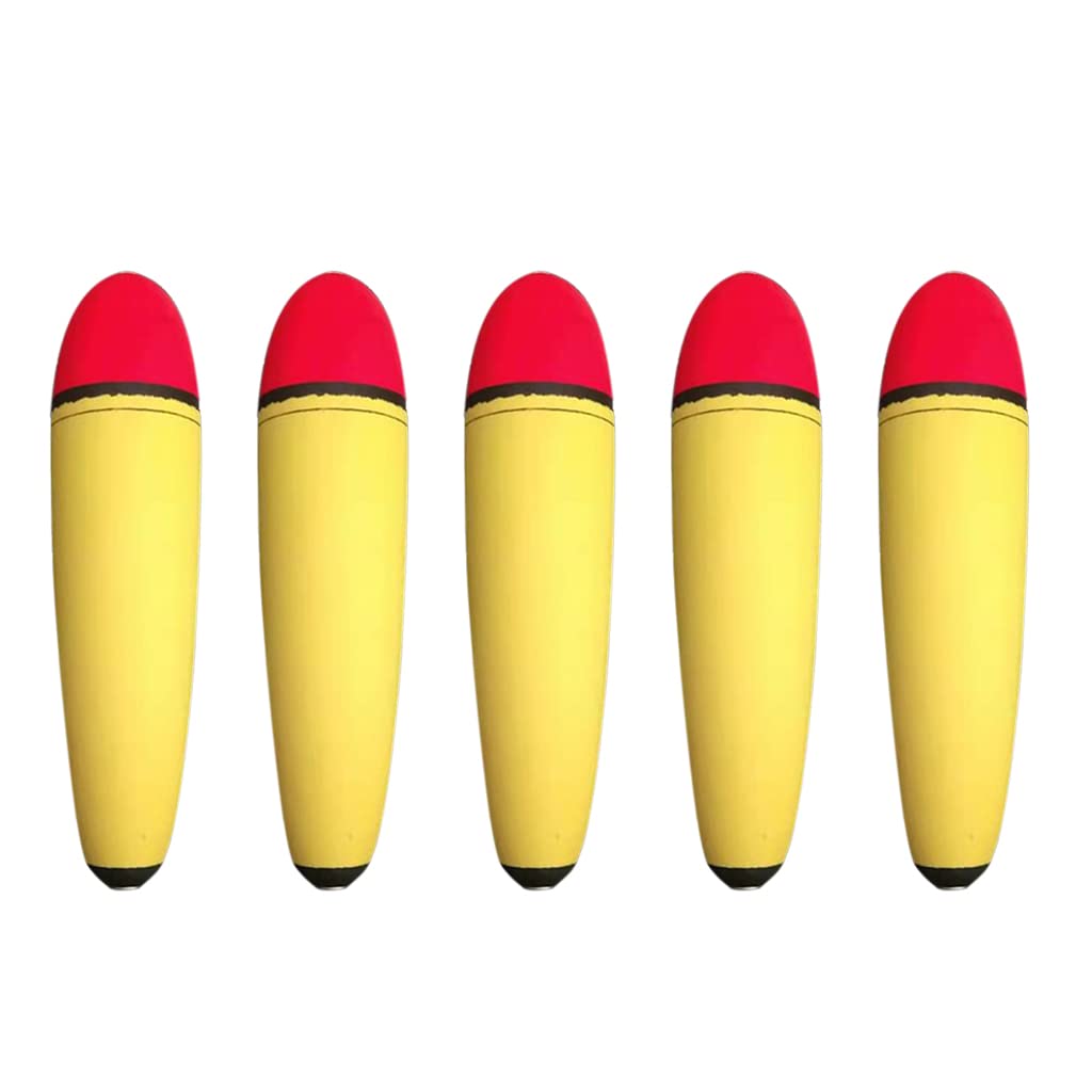 Gereiny 5Pcs Portable Buoyancy EVA Foam Fishing Float Led Inline Bobbers Floating Cat Fish Pike Camping Fishing Equipment