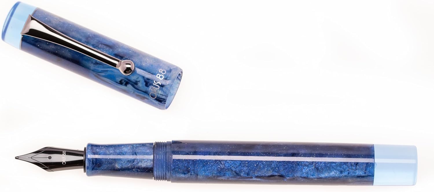 OPUS88 万年筆 オーパス デモンストレーター サファイヤブルー ペン先