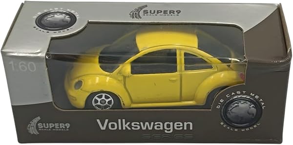 OPO 10 - Voiture Miniature Compatible avec Volkswagen New Beetle échelle 1:64 3 inches 7,5cm Welly SUP101 - 1
