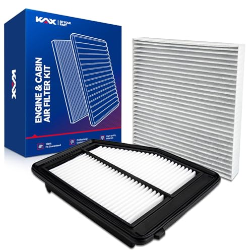 KAX Engine & Cabin Air Filter Kit Replacement for Honda Civic 2012-2015 1.8L Acura ILX 2013-2015 2.0L Replace# CA11113 CF10134