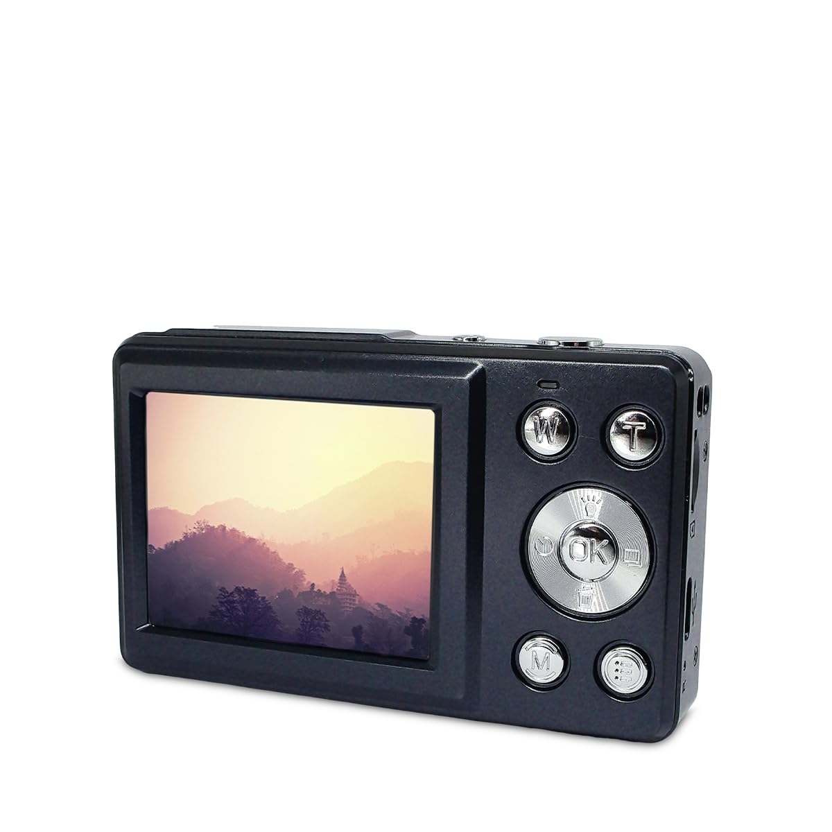 PRIXTON Cámara Digital Horizon DC915 con Pantalla Dual, Resolución 4K 48MP, Zoom 18X, Autonomía 120 min, Tarjeta SD hasta 64GB