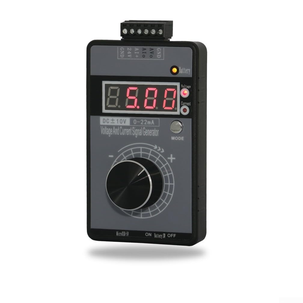Generador de señal portátil 0-10V 4-20mA con pantalla LED, calibrador de fuente de señal analógica, generador de señal de mano, corriente de voltaje ajustable
