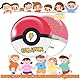 Sugeru 12PCS Einladungskarten Kindergeburtstag mit Fang Ball Design,Geburtstagseinladungen junge mädchen,Anime Cartoon Einladungskarten Geburtstag,Gamer Teenager Partyeinladungen(Ball)