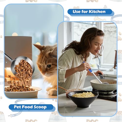 2 Pzs Cucharas Medidoras para Alimento de Perro Acero miniatura 7