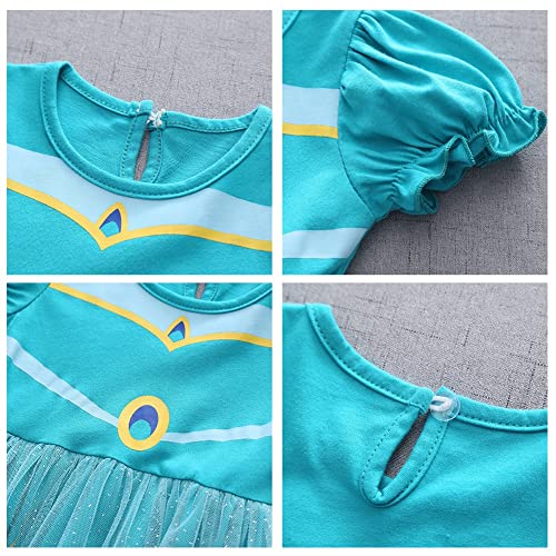Cinheyu Halloween Costume For Baby Girls Aladdin Jasmine Princess Birthday Party Summer Midi Dresses Christmas Pageant Ball Gown 18-24M #TOP3