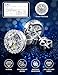 Moissanite Halo Earrings Studs : 1CT-4CT 18K White Gold Plated S925 Sterling Silver Stud Earrings for Women Men Hypoallergenic Dainty Moissanite Jewelry for Sensitive Ear D Color Round Cut VVS1