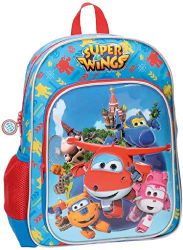 Super Wings 28423A1 Mochila Escolar  38 cm  13.22 Litros  Azul