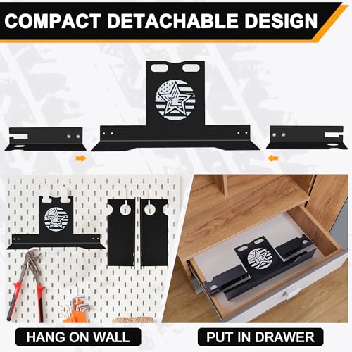 Image of Wheel Alignment Tool with Imperial Tape Measure, Upgraded Automotive Alignment kit Without Removing Calipers, Heavy-Duty Stainless Steel Toe Alignment Plates for Most Cars, Trucks and SUVs